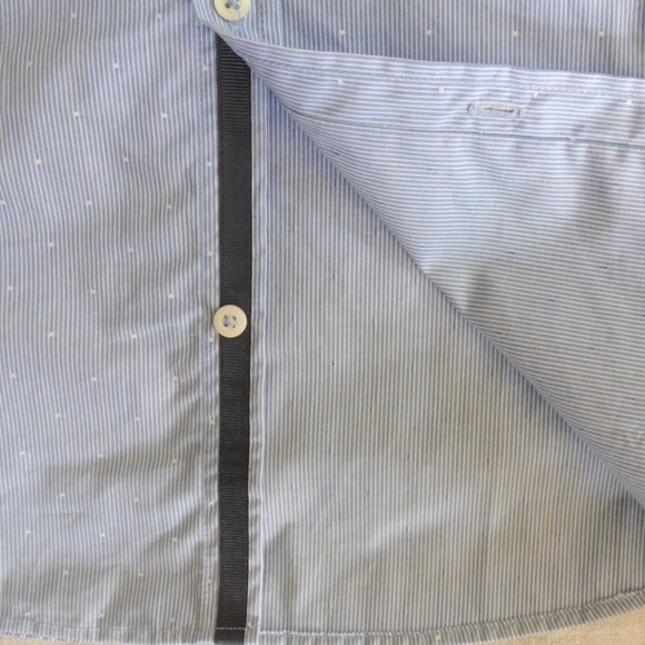 NWOT Zara Boys 11-12 Button up Cotton Dot Dress Shirt - Picture 8 of 13
